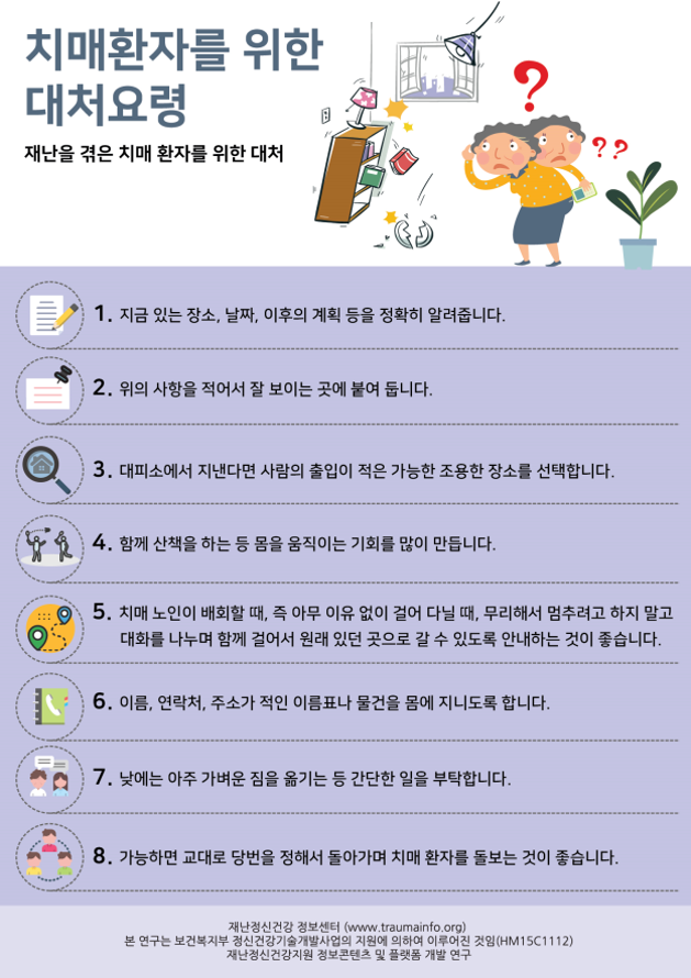 치매환자를 위한 대처요령